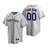 New York Mets Customized Nike Gray Stitched MLB Cool Base Road Jersey,baseball caps,new era cap wholesale,wholesale hats